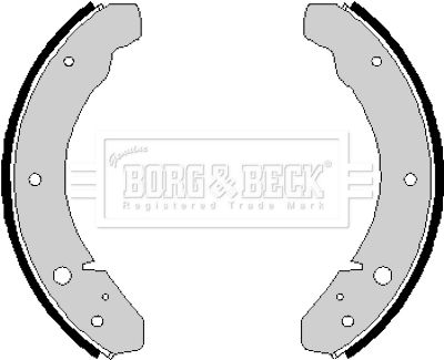 BORG & BECK stabdžių trinkelių komplektas BBS6141